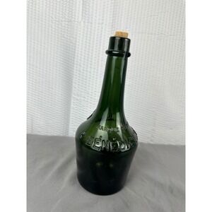 Benedictine Emerald Green Liquor Wine Bottle Horseshoe Antique 1890-1910